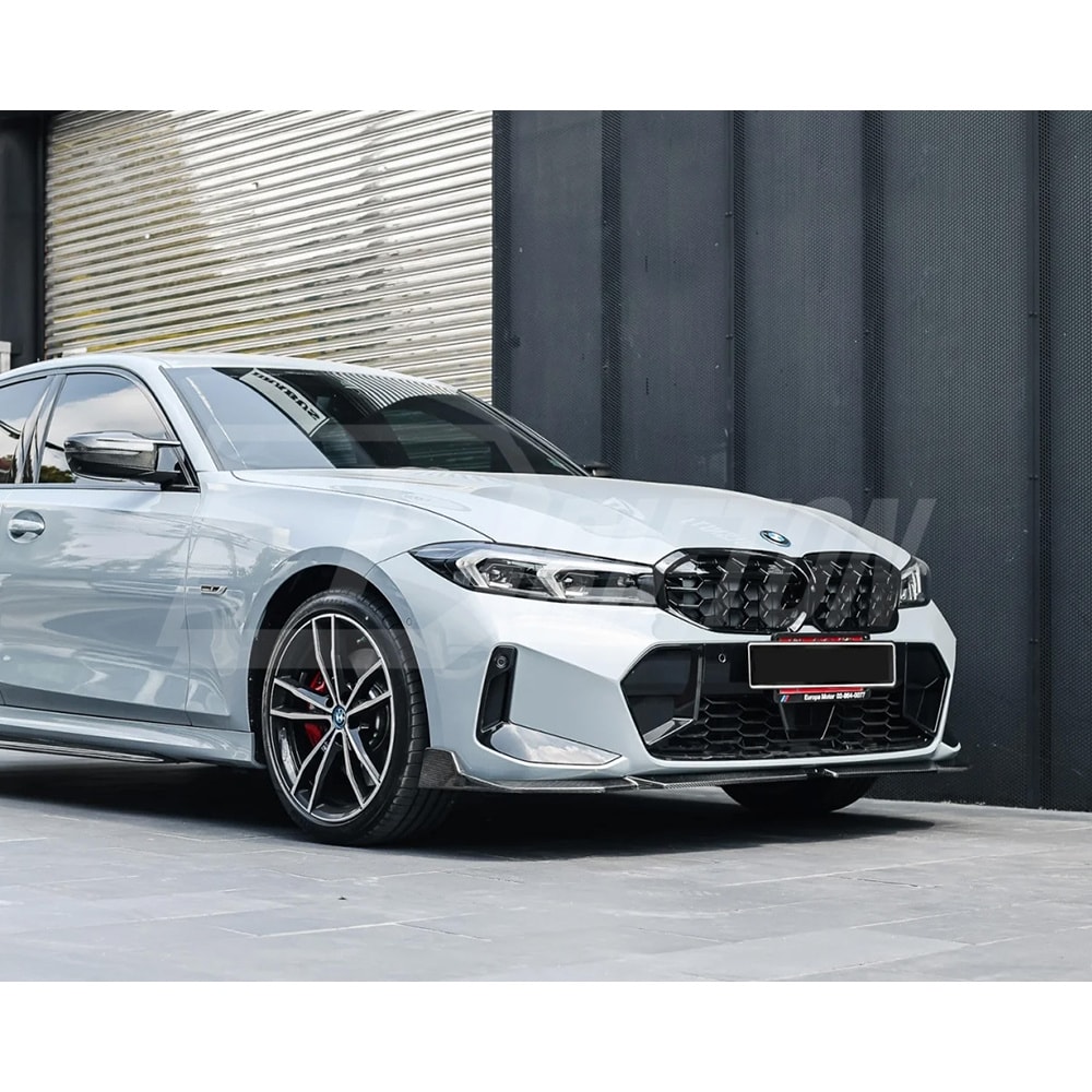 MP Style Dry Carbon Fiber Front Lip For BMW 3 Serises G20 LCI 2023-On