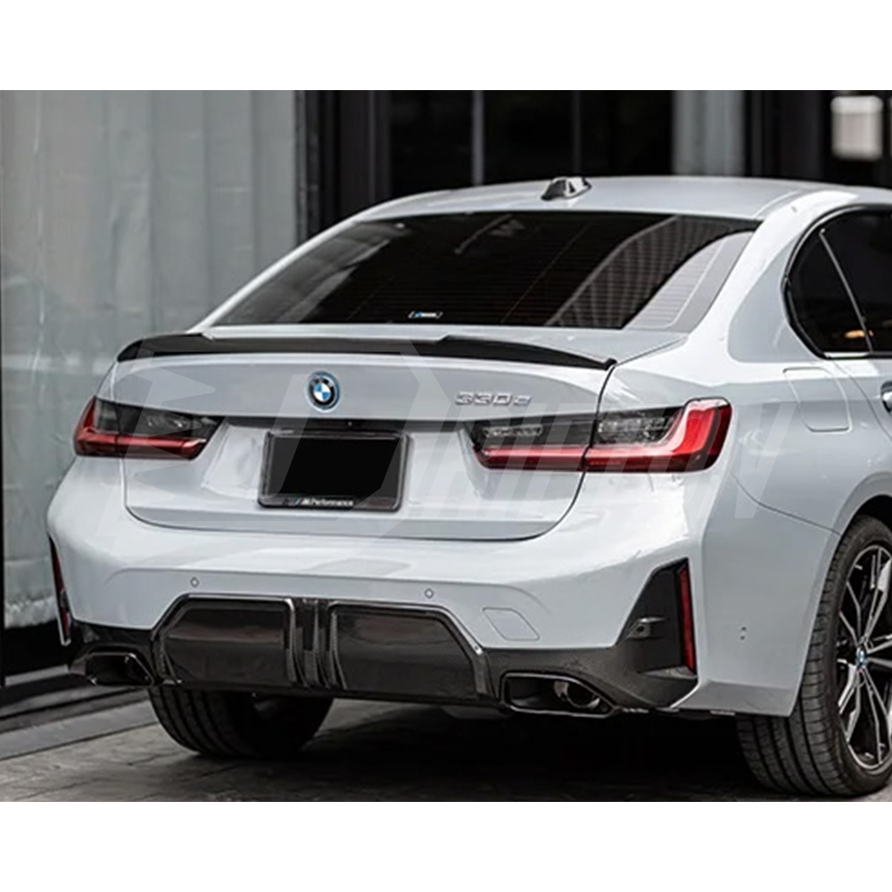 MP Style Dry Carbon Fiber Rear Diffuser Set For BMW 3 Serises G20 M340i LCI 2023-On