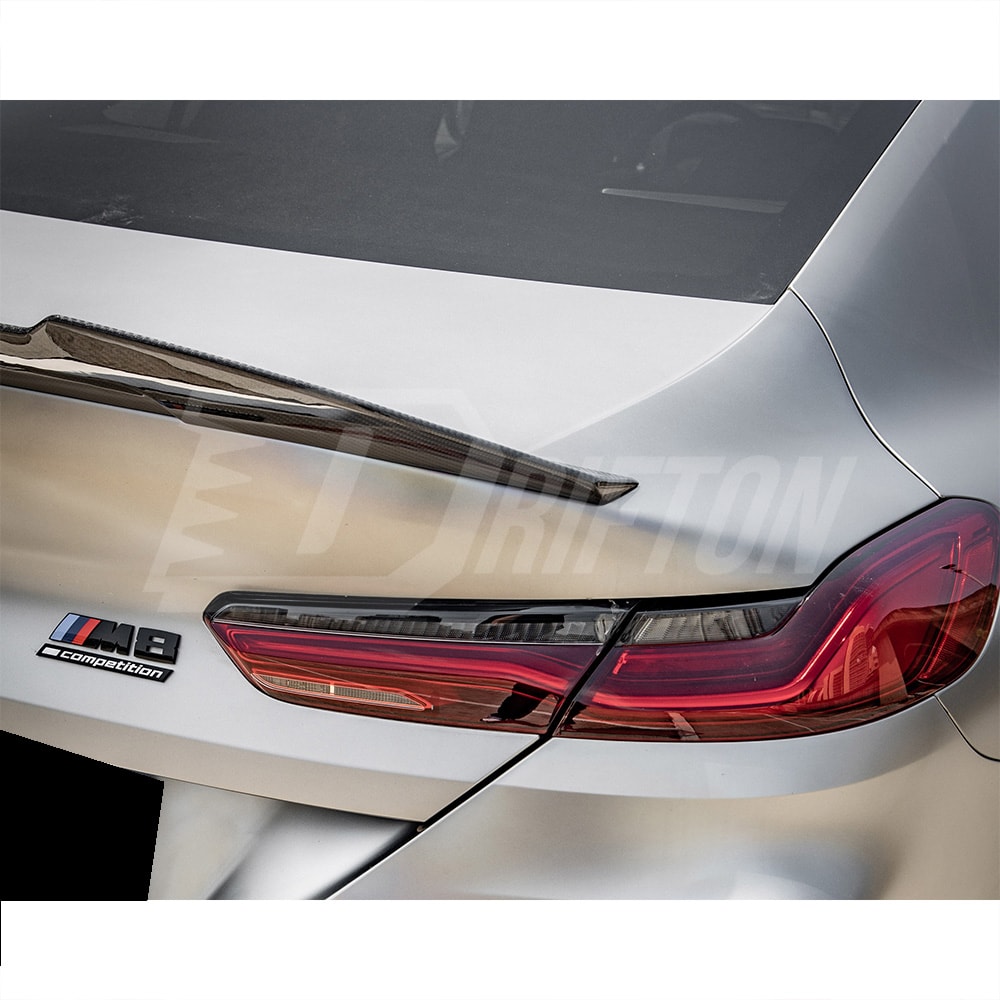 PSM Style Dry Carbon Fiber Rear Spoiler Trunk Wing For BMW M8 F90 F91 F92 F93 2020-2024