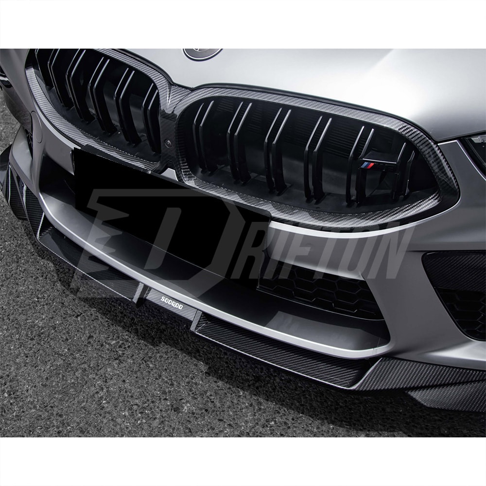 SQ Style Dry Carbon Fiber Front Lip For BMW M8 F90 F91 F92 F93 2020-2024