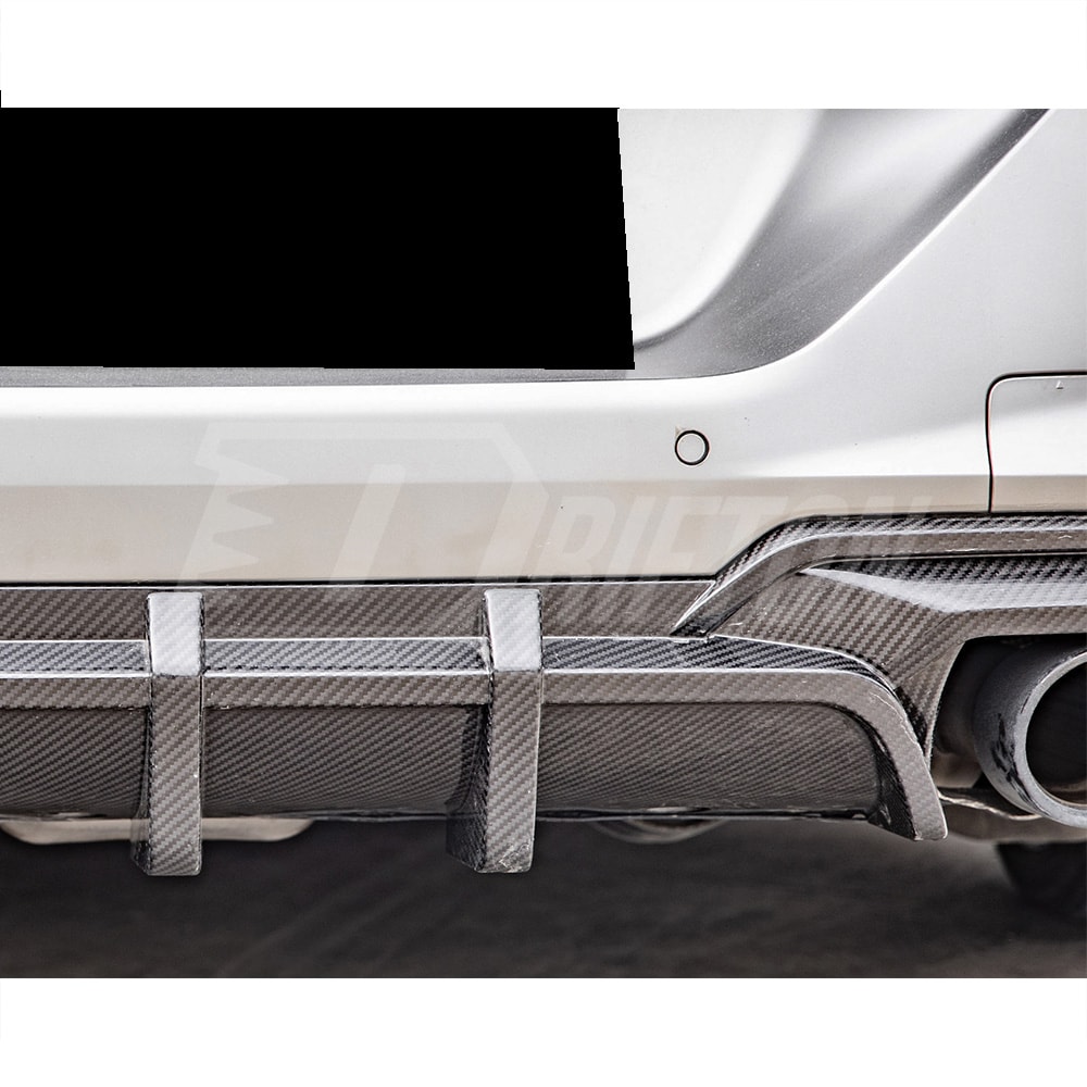 SQ Style Dry Carbon Fiber Rear Diffuser For BMW M8 F90 F91 F92 F93 2020-2024