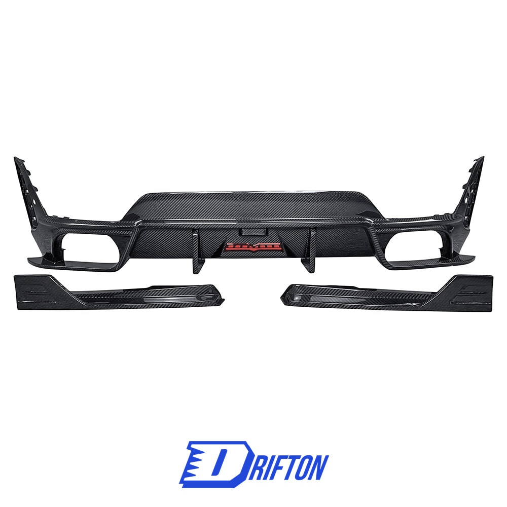 TAKD Style Dry Carbon Fiber Rear Diffuser For BMW 3 Series G20 LCI 2023-On
