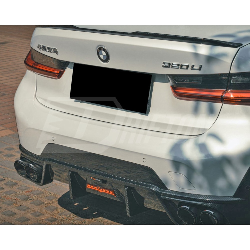 TAKD Style Dry Carbon Fiber Rear Diffuser For BMW 3 Series G20 LCI 2023-On