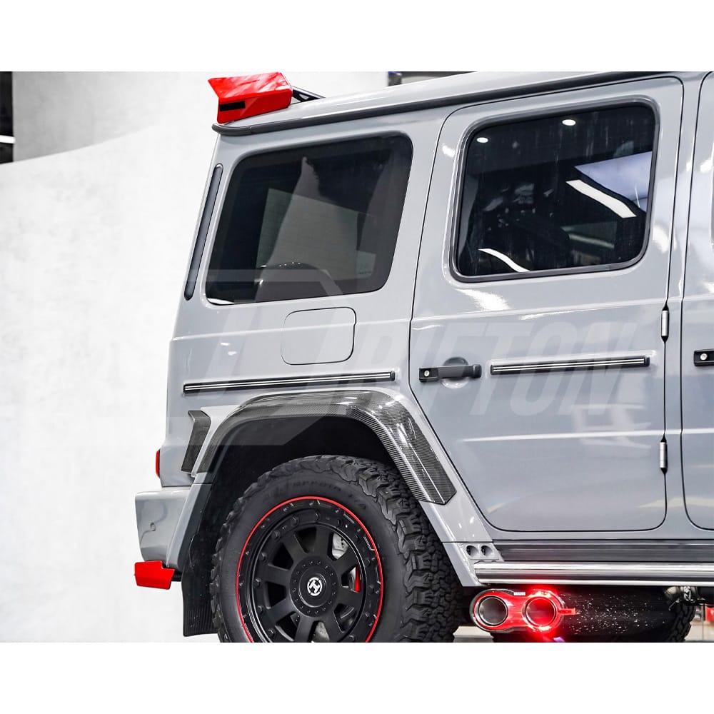 G900 Rocket Style Dry Carbon Fiber Rear Roof Spoiler For Mercedes Benz G-Class W464 G63 AMG 2019-2022