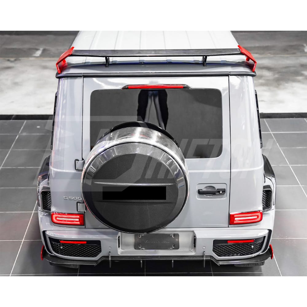 G900 Rocket Style Dry Carbon Fiber Rear Roof Spoiler For Mercedes Benz G-Class W464 G63 AMG 2019-2022