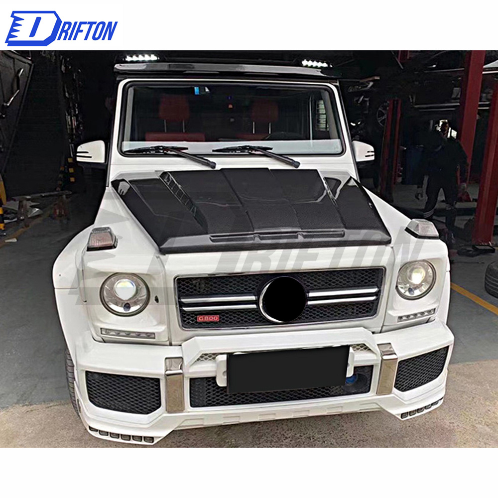 TopCar Style Carbon Fiber Hood For Mercedes Benz G-Class W463 2005-2018
