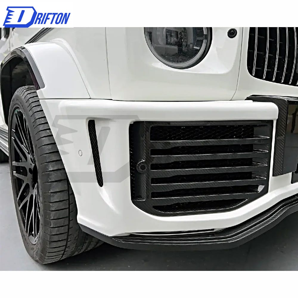 Urban Style Dry Carbon Fiber With Portion Primer Fender Wheel Trim For Mercedes Benz G-Class W464 AMG G63 2018-2020