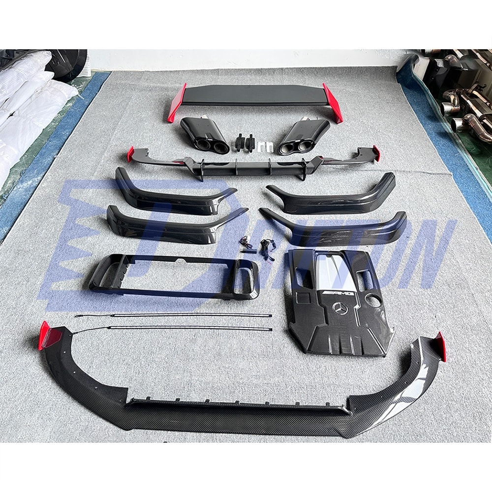 Dry Carbon Fiber Engine Cover For Mercedes Benz G-Class W464 G500 2019-2022
