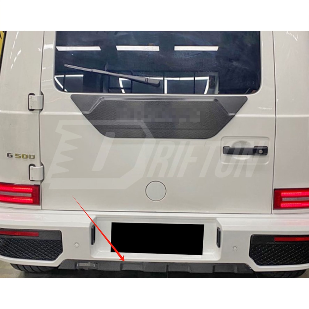 G800 Style Dry Carbon Fiber Rear Lip Cover Parts For Mercedes Benz G Class W464 G63 Brabus 2019-2025