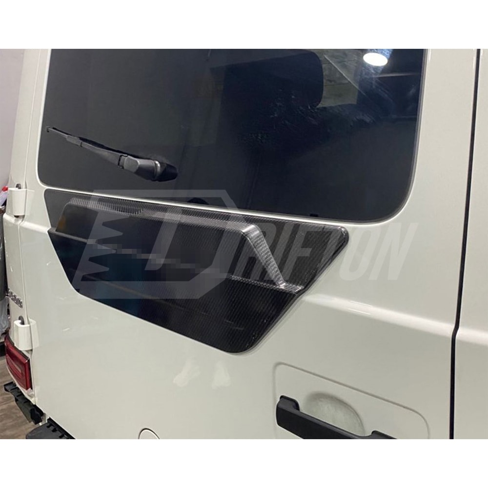 G800 Style Dry Carbon Fiber Rear Spare Tire Cover Plate For Mercedes Benz G Class W464 G500 G63 2019-2025