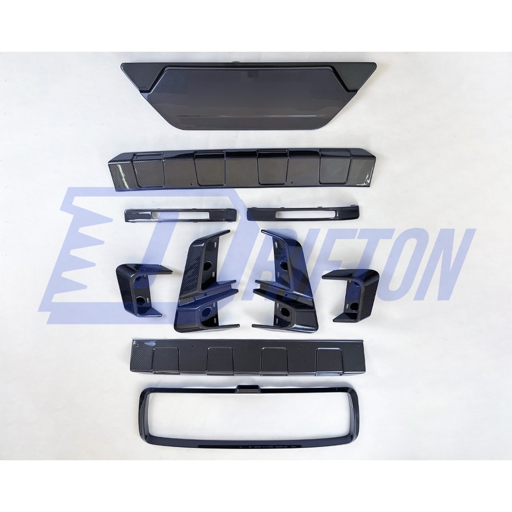 G800 Style Dry Carbon Fiber Rear Spare Tire Cover Plate For Mercedes Benz G Class W464 G500 G63 2019-2025