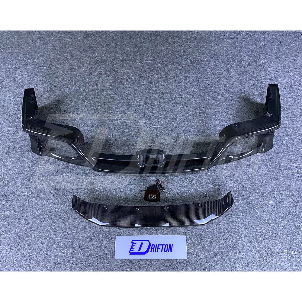 VARIS Style Carbon Fiber Rear Diffuser With Brake Lamp For Nissan R35 GTR 2008-2016