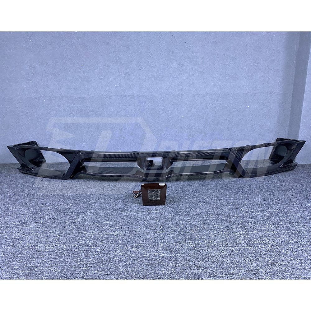 VARIS Style Carbon Fiber Rear Diffuser With Brake Lamp For Nissan R35 GTR 2008-2016