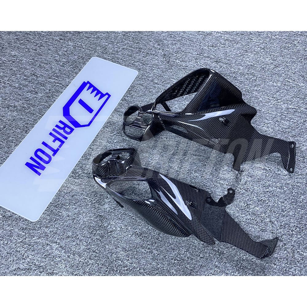 Dry Carbon Fiber AC Control Panel Cover Interiors Kits For Ferrari 488 GTB Spider 2015-2019