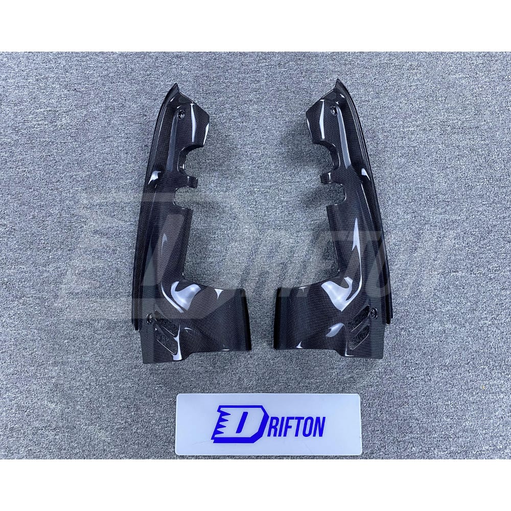 Dry Carbon Fiber Engine Bay Compartment Side Cover Kits For Ferrari 488 Spider 2015-2019