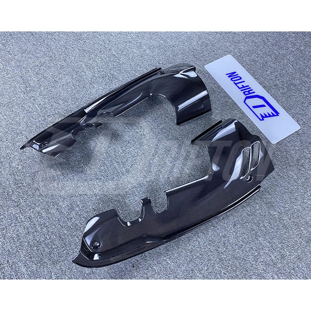 Dry Carbon Fiber Engine Bay Compartment Side Cover Kits For Ferrari 488 Spider 2015-2019