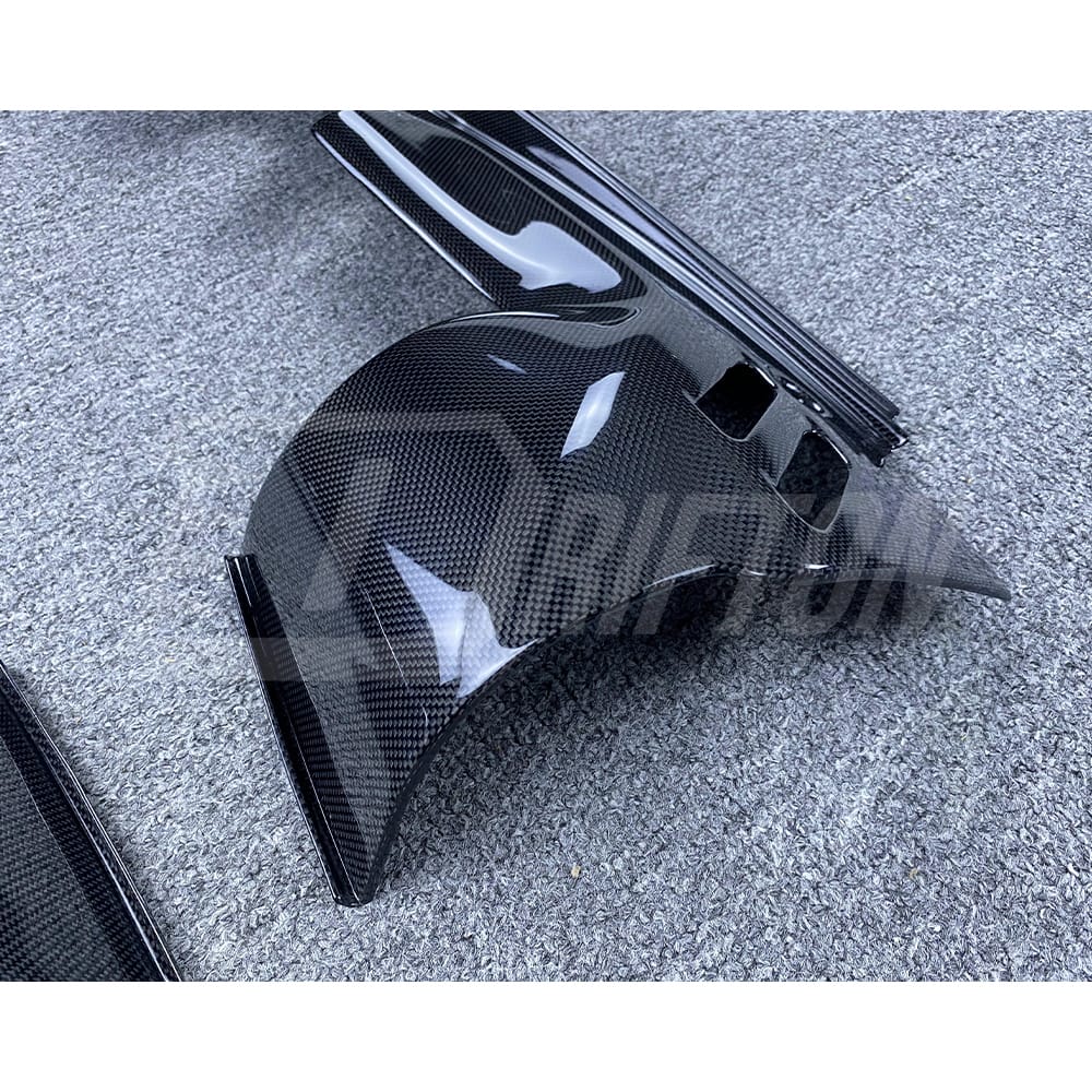 Dry Carbon Fiber Engine Bay Compartment Side Cover Kits For Ferrari 488 Spider 2015-2019