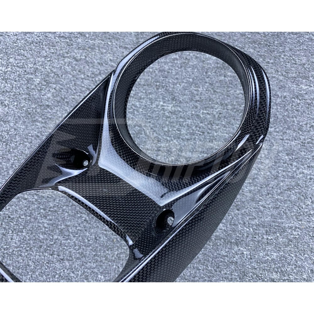 Dry Carbon Fiber Engine Bay Lock Cover Latch Panel Kit For Ferrari 488 GTB Spider 2015-2019