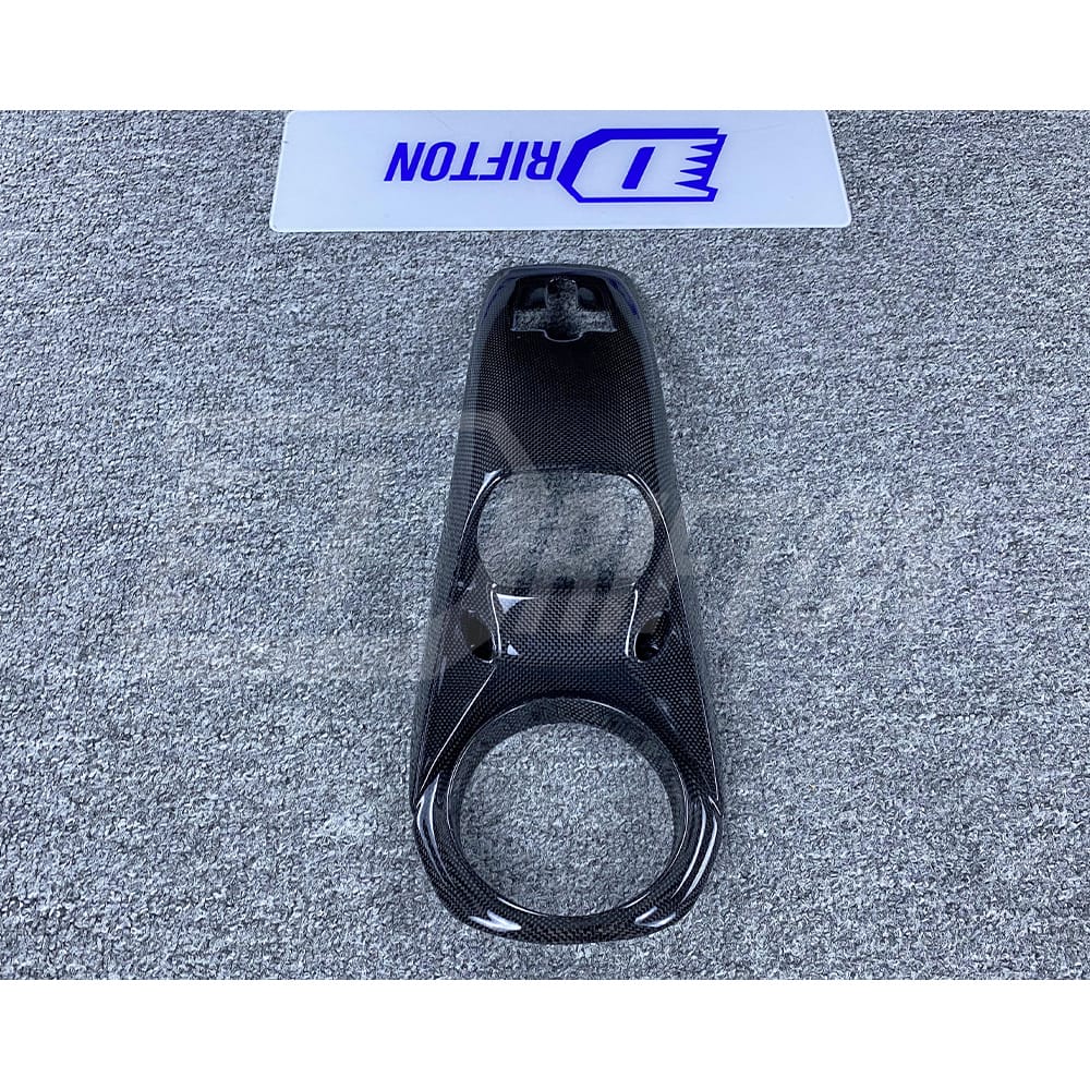Dry Carbon Fiber Engine Bay Lock Cover Latch Panel Kit For Ferrari 488 GTB Spider 2015-2019