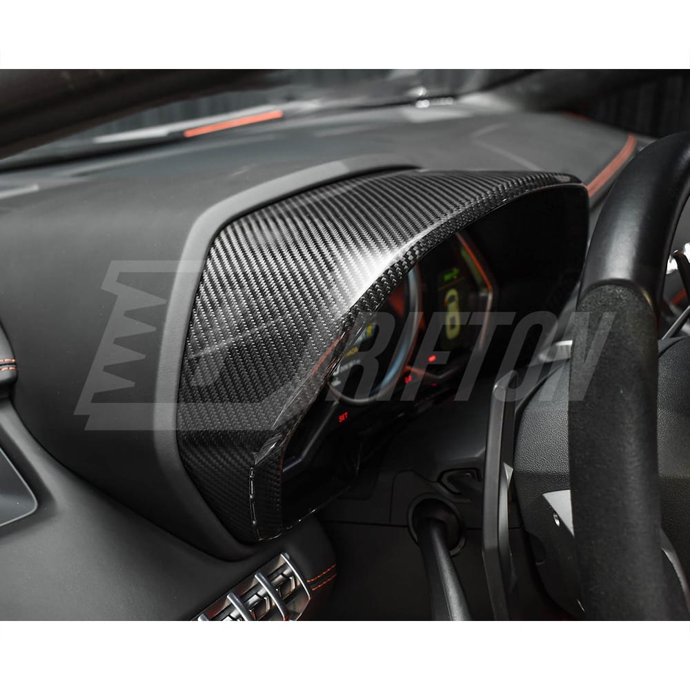 Dry Carbon Fiber Replacement DashBoard Surround Cover Interiors Kits For Lamborghini Aventador LP700-4