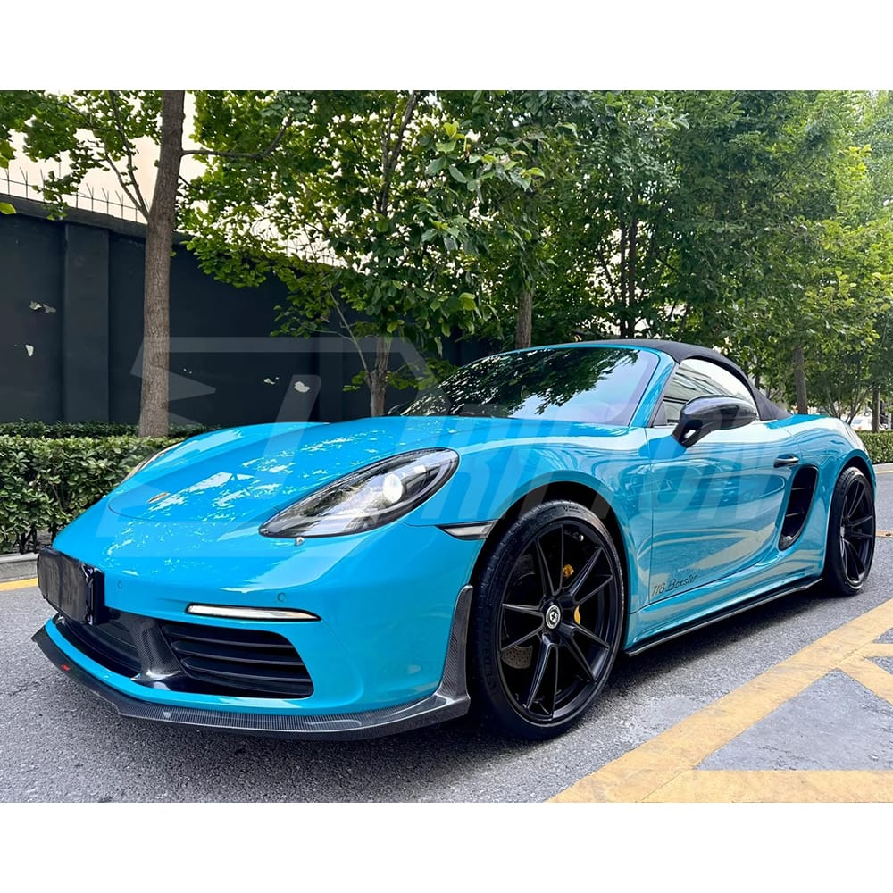 CMST Style Carbon Fiber Side Skirt For Porsche 718 Cayman Boxster 2016-2024