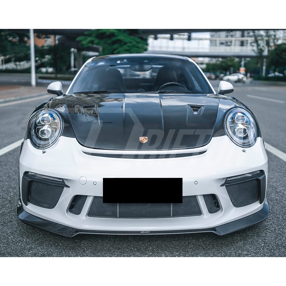 GT3RS Style Dry Carbon Fiber Hood For Porsche 911 Carrera 991 991.1 991.2 2012-2018