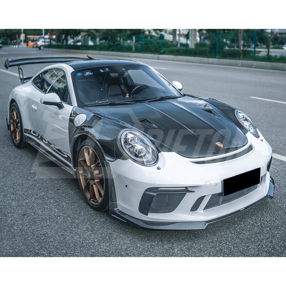 GT3RS Style Dry Carbon Fiber Hood For Porsche 911 Carrera 991 991.1 991.2 2012-2018