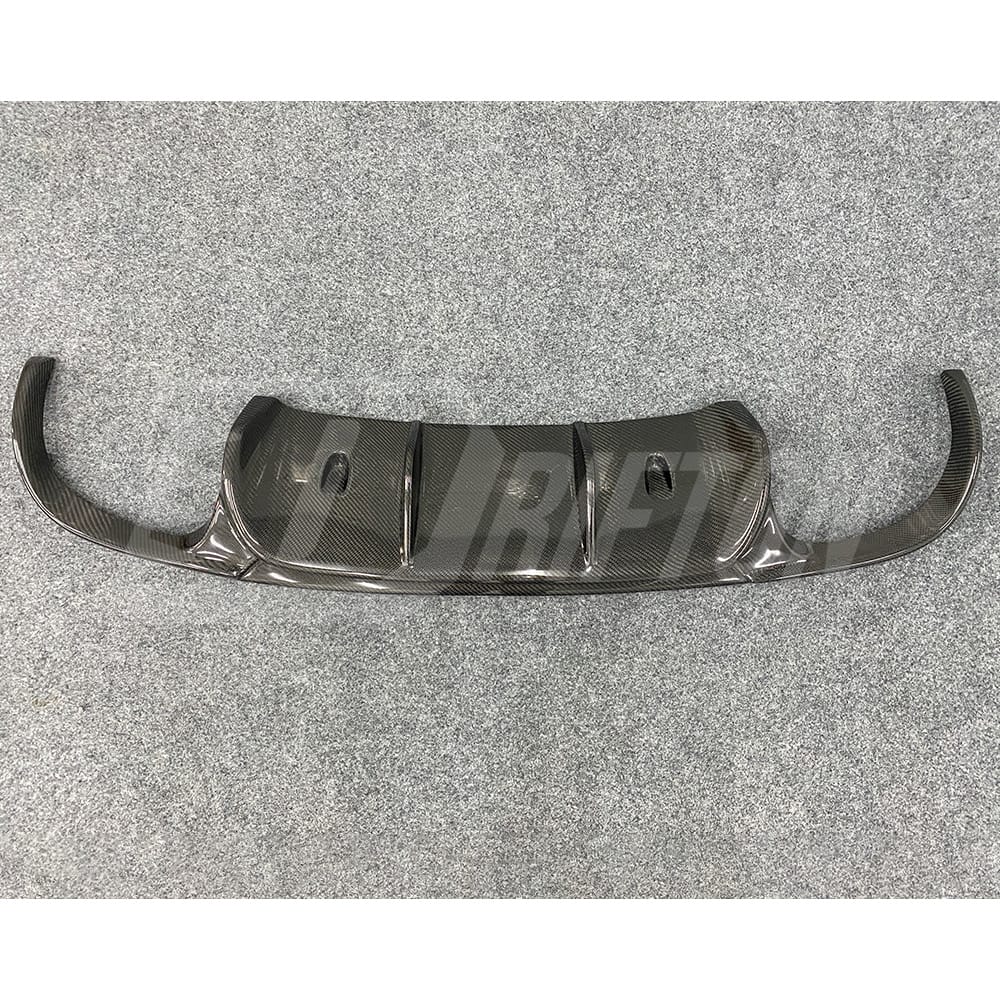 V Style Carbon Fiber Rear Diffuser For Porsche 911 Carrera S 4S GTS 991 991.1 2012-2015