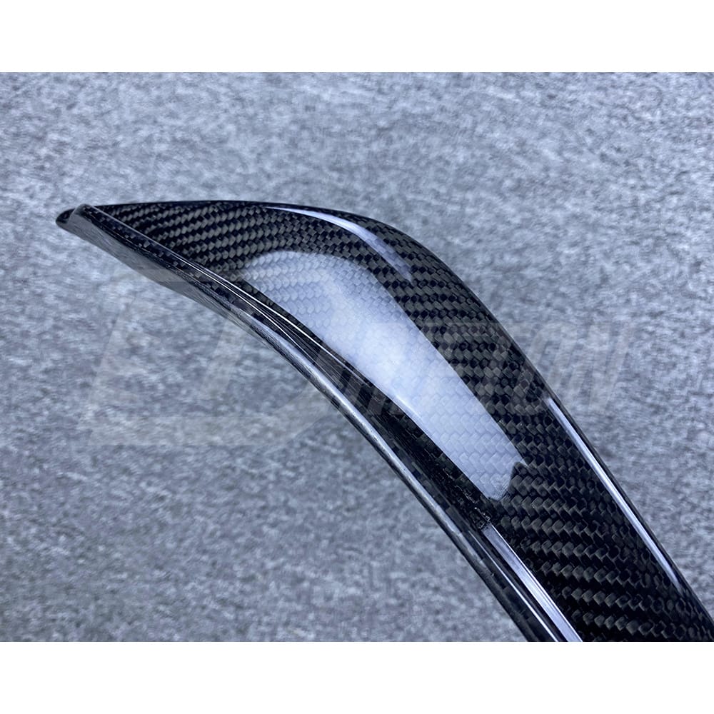 B Style Carbon Fiber Front Bumper Canards For Alfa Romeo Giulia Base Ti 2016-2023