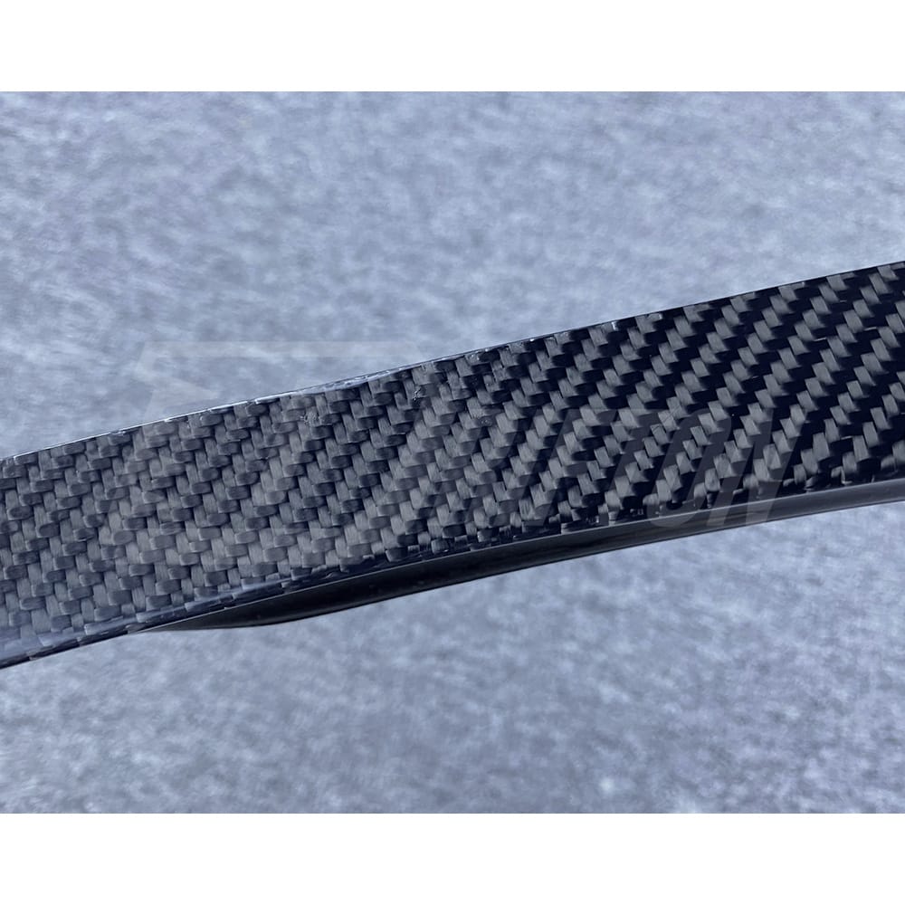 B Style Carbon Fiber Front Bumper Canards For Alfa Romeo Giulia Base Ti 2016-2023