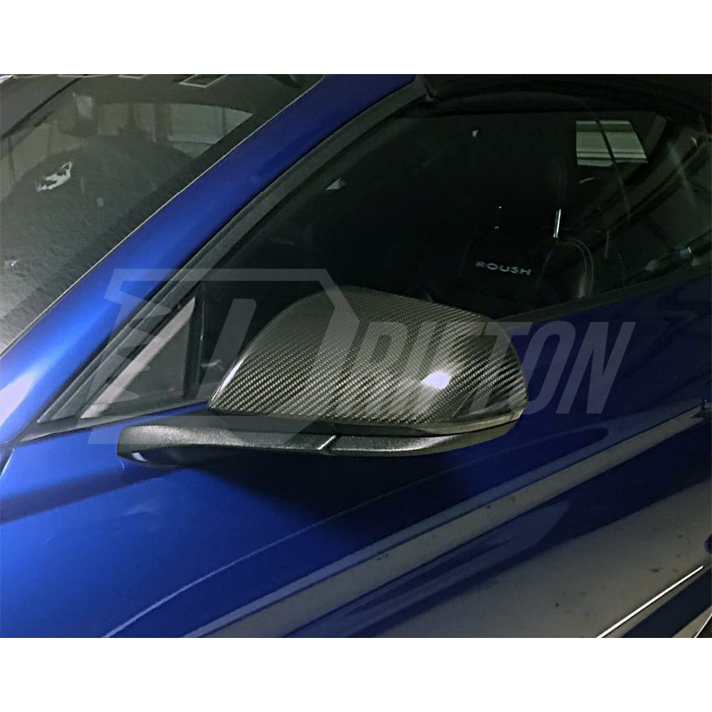 Carbon Fiber Mirror Cover For Ford Mustang 2015-2017