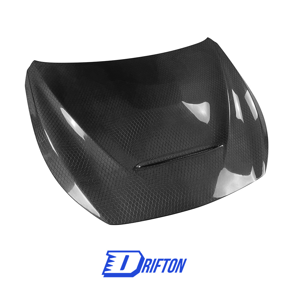 GTS Style Honeycomb Carbon Fiber Hood Bonnet For INFINITI Q50 2013-2024
