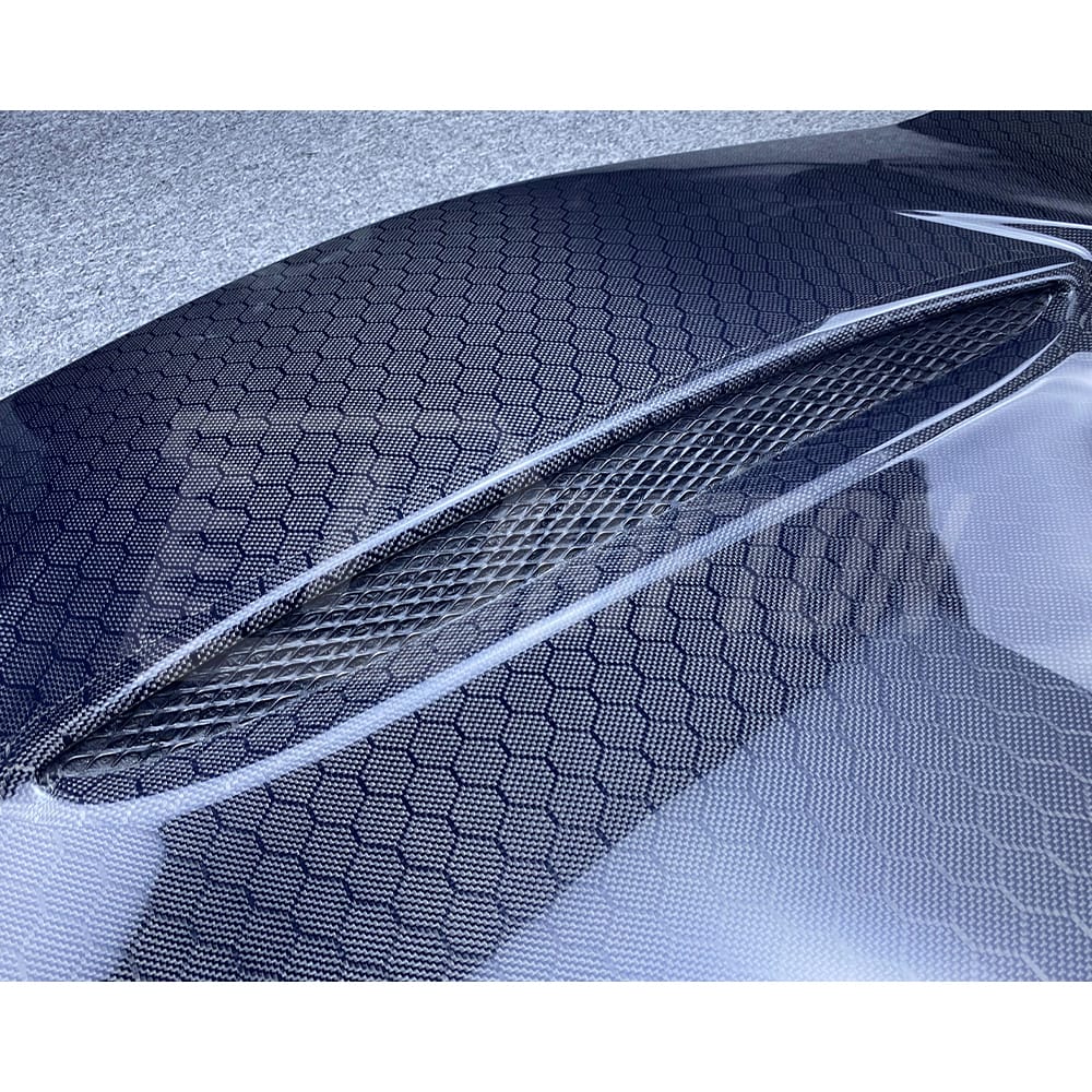 GTS Style Honeycomb Carbon Fiber Hood Bonnet For INFINITI Q50 2013-2024