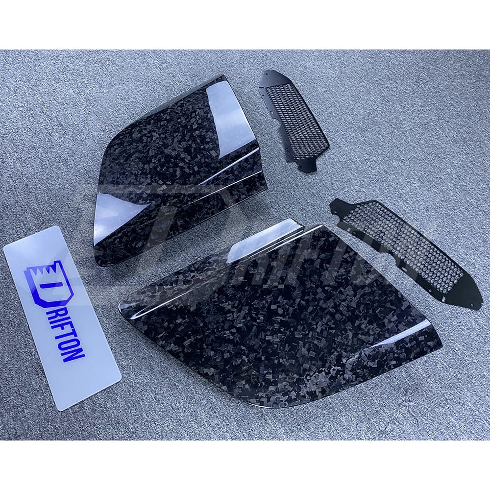GT4 LMS Style Forged Dry Carbon Fiber Side Blade For Audi R8 2016-2024