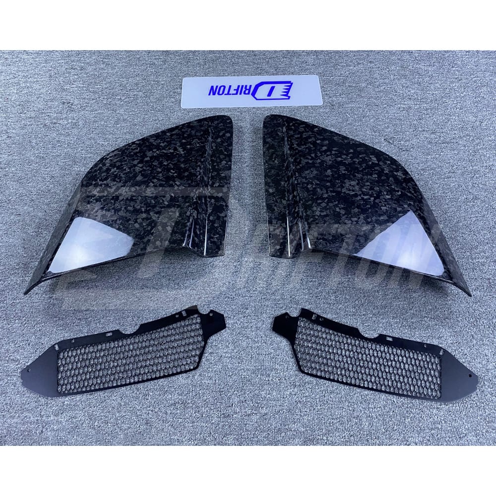 GT4 LMS Style Forged Dry Carbon Fiber Side Blade For Audi R8 2016-2024