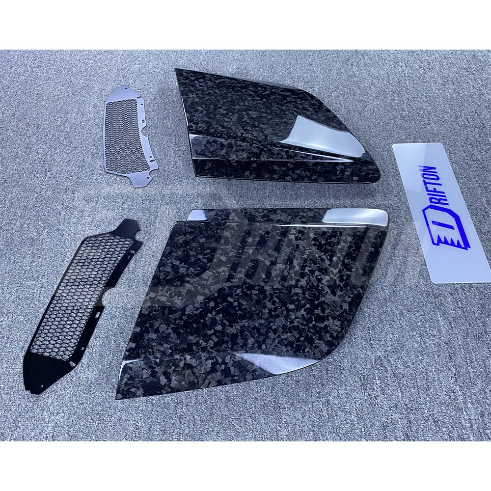 GT4 LMS Style Forged Dry Carbon Fiber Side Blade For Audi R8 2016-2024