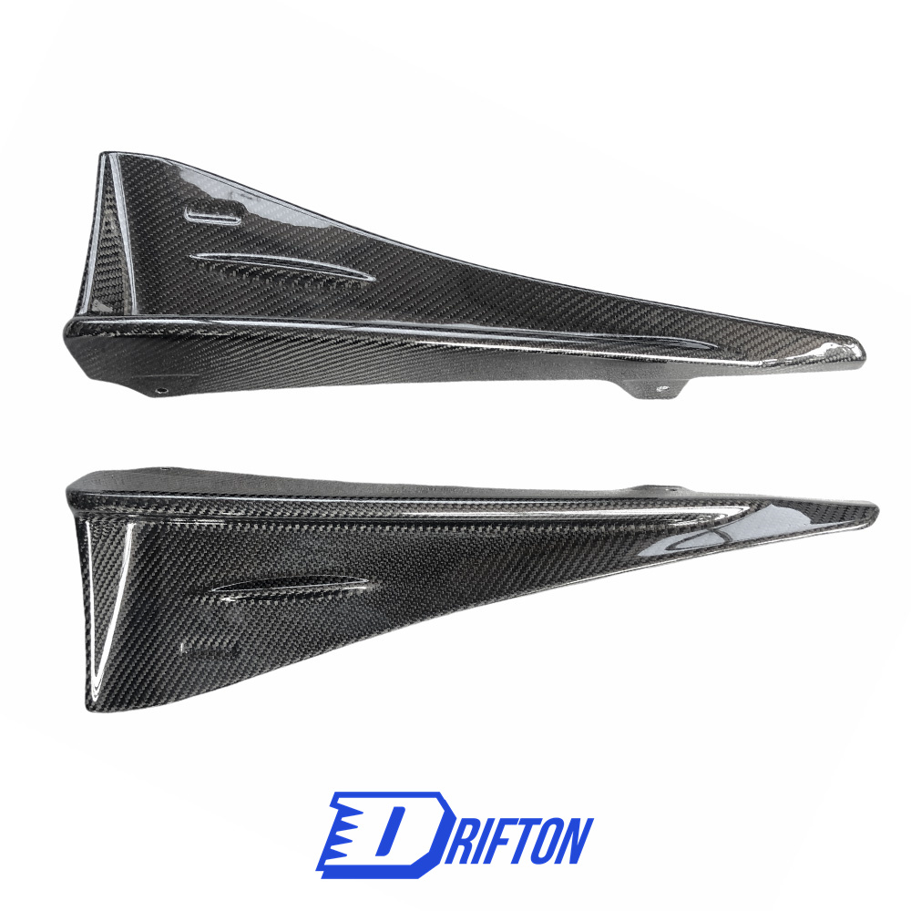 STI Style Carbon Fiber Side Skirt Splitters For Subaru BRZ ZD8 Toyota GR86 ZN8 2022-2025