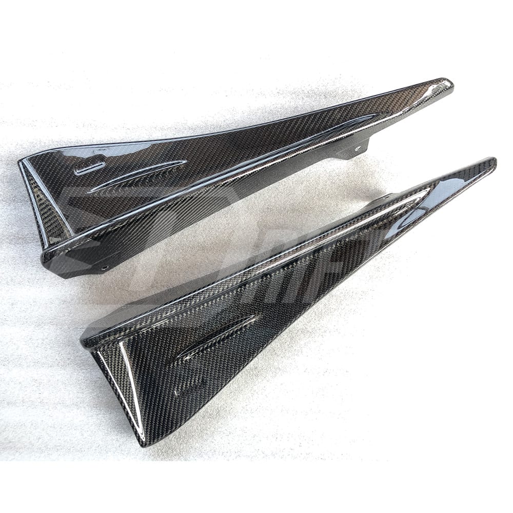 STI Style Carbon Fiber Side Skirt Splitters For Subaru BRZ ZD8 Toyota GR86 ZN8 2022-2025