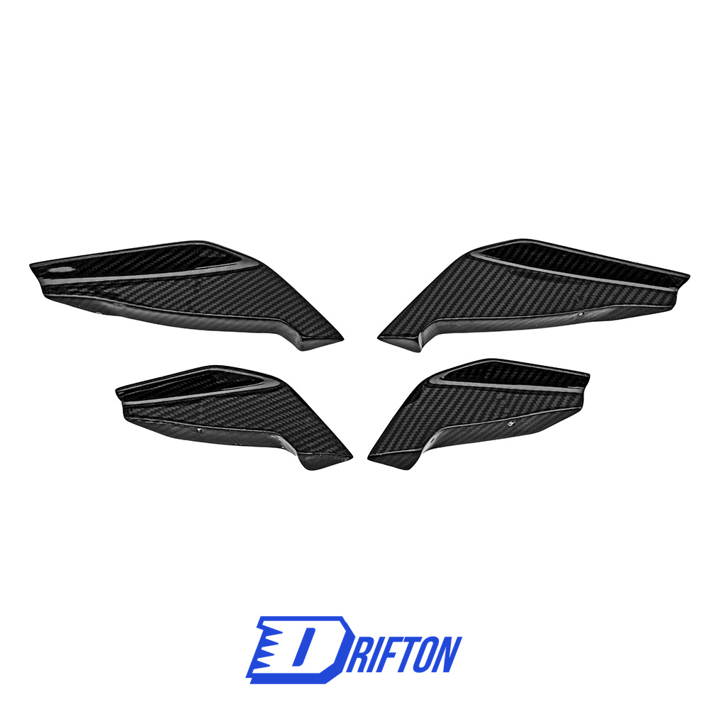 CMST Style Dry Carbon Fiber Front Bumper Canards For Subaru BRZ ZD8 Toyota GR86 ZN8 2022-2025