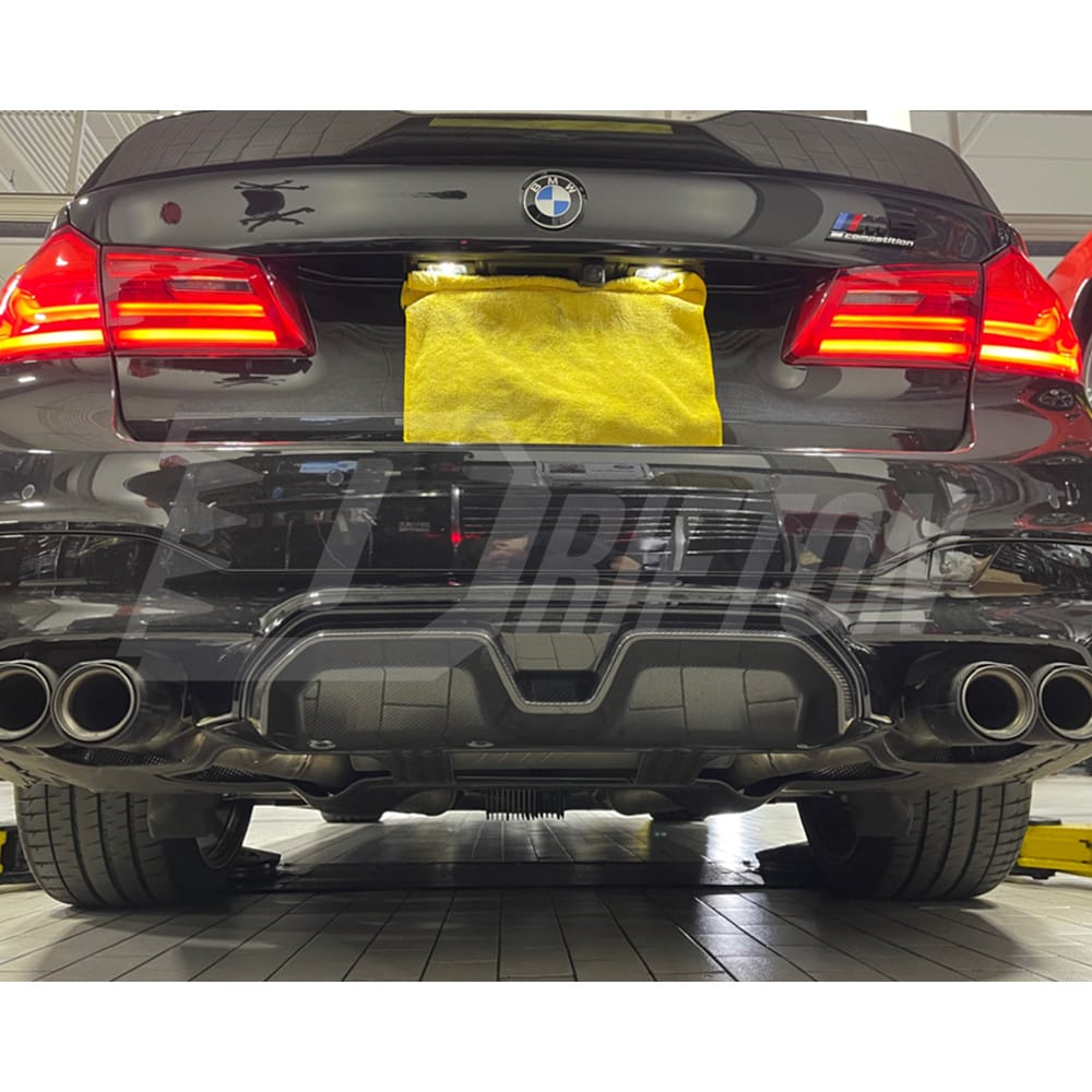 CS Style Carbon Fiber Rear Diffuser For BMW 5 Series F90 M5 2017-2023