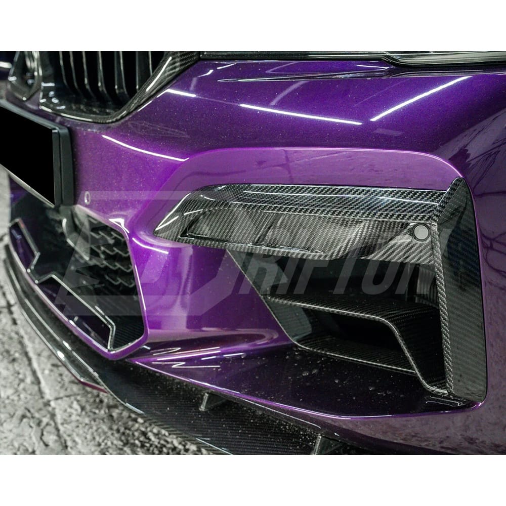 Dry Carbon Fiber Front Bumper Trim For BMW 5 Series F90 M5 LCI 2020-2023