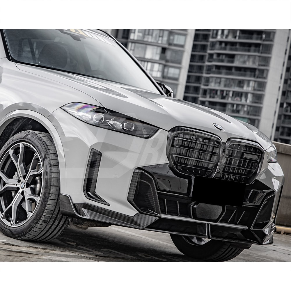 MP Style Dry Carbon Fiber Front Lip Splitter For BMW X5 G05 LCI 2024-On