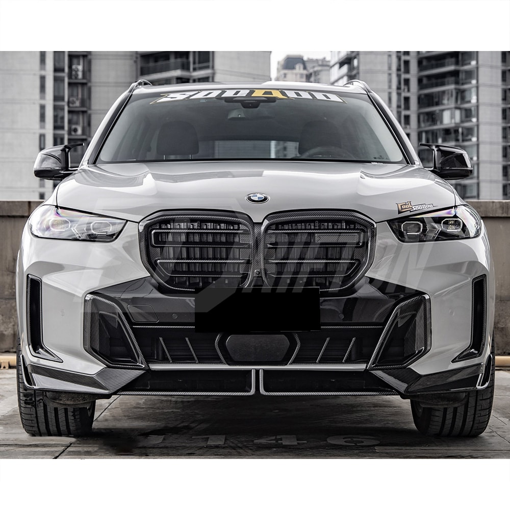 MP Style Dry Carbon Fiber Front Lip Splitter For BMW X5 G05 LCI 2024-On
