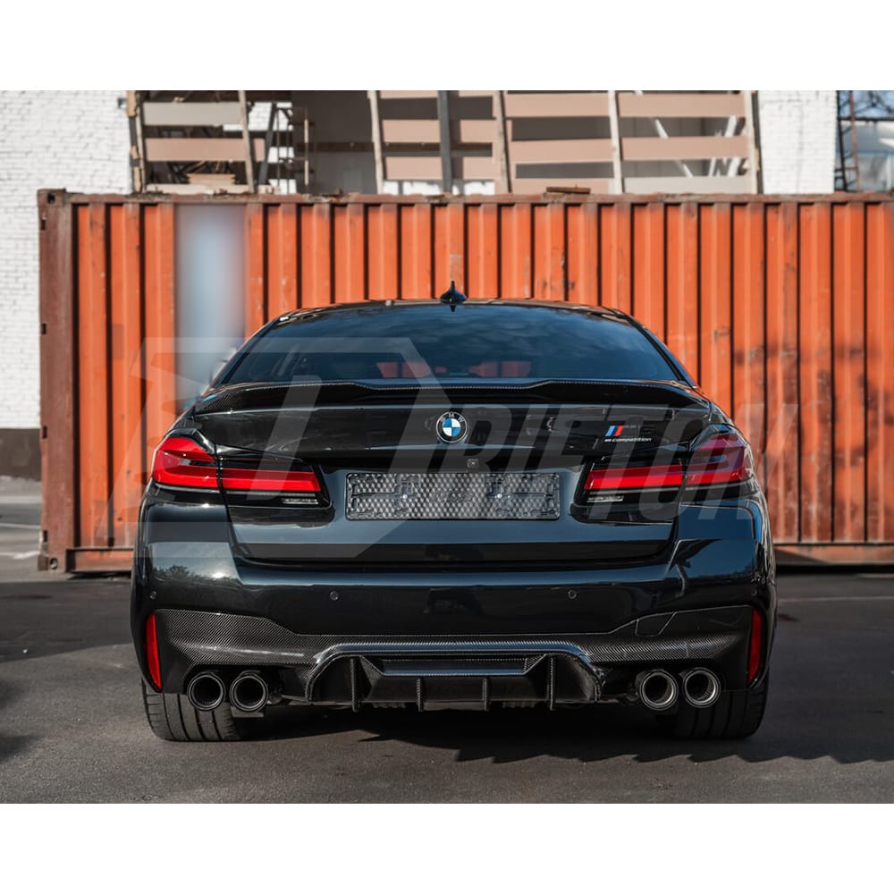 MP Style Dry Carbon Fiber Rear Diffuser For BMW 5 Series F90 M5 LCI 2020-2023