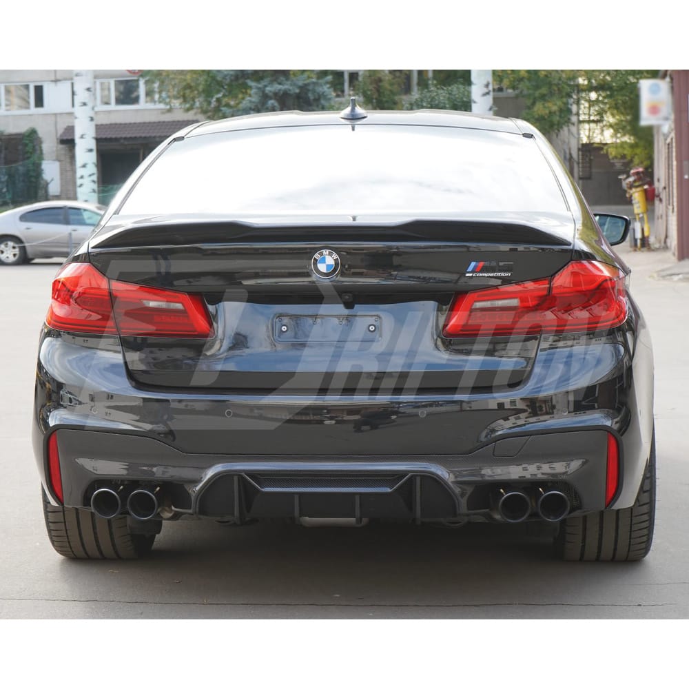 MP Style Dry Carbon Fiber Rear Diffuser For BMW 5 Series F90 M5 LCI 2020-2023