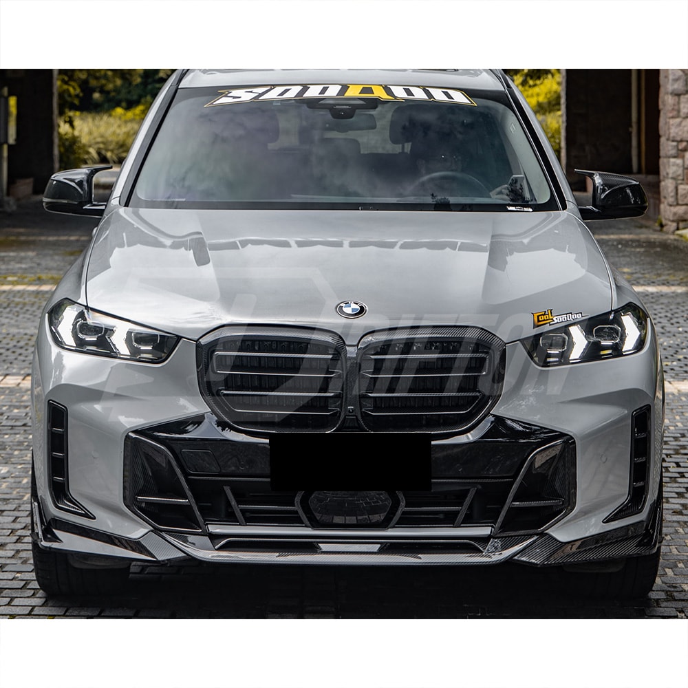 SQ Style Dry Carbon Fiber Front Bumper Center Trim For BMW X5 G05 LCI 2024-On