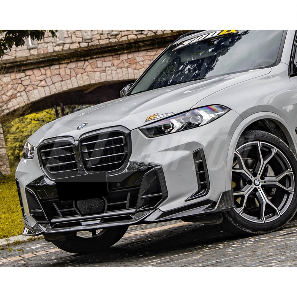 SQ Style Dry Carbon Fiber Front Bumper Center Trim For BMW X5 G05 LCI 2024-On