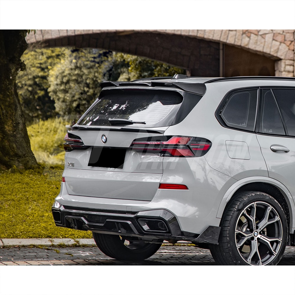 SQ Style Dry Carbon Fiber Roof Spoiler Top Wing For BMW X5 G05 2019-On