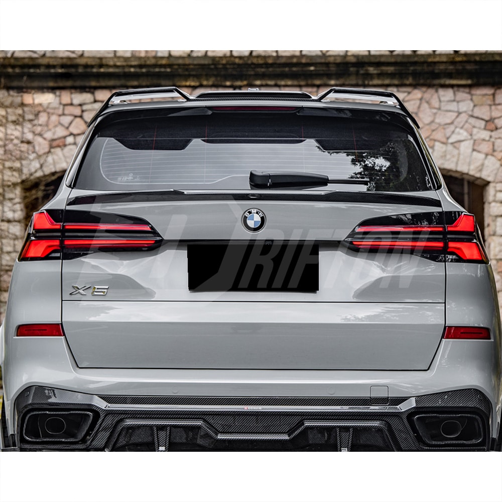 SQ Style Dry Carbon Fiber Roof Spoiler Top Wing For BMW X5 G05 2019-On
