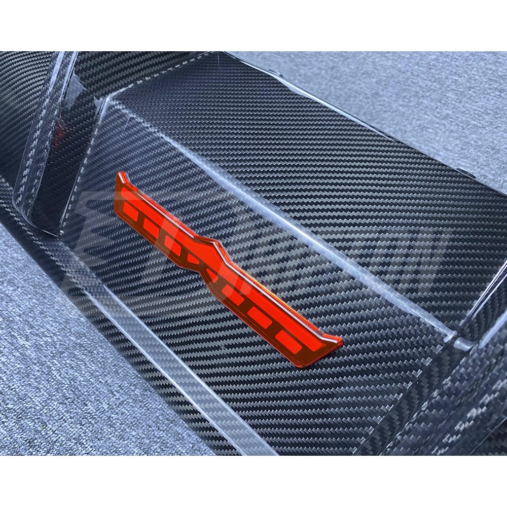 TAKD Style Dry Carbon Fiber Rear Diffuser For BMW 8 Series G14 G15 G16 2018-2022